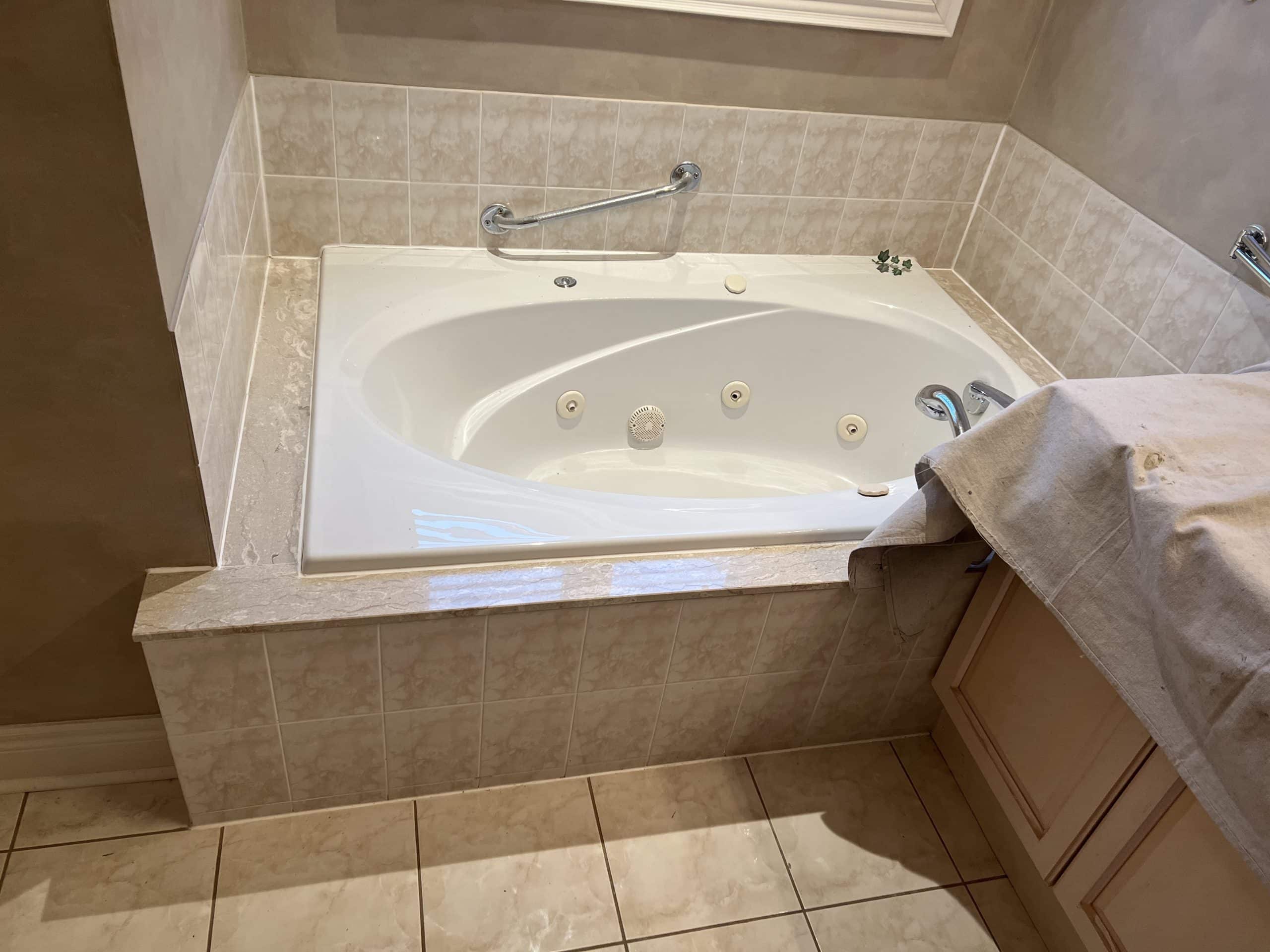Walk-in tub installation - Before