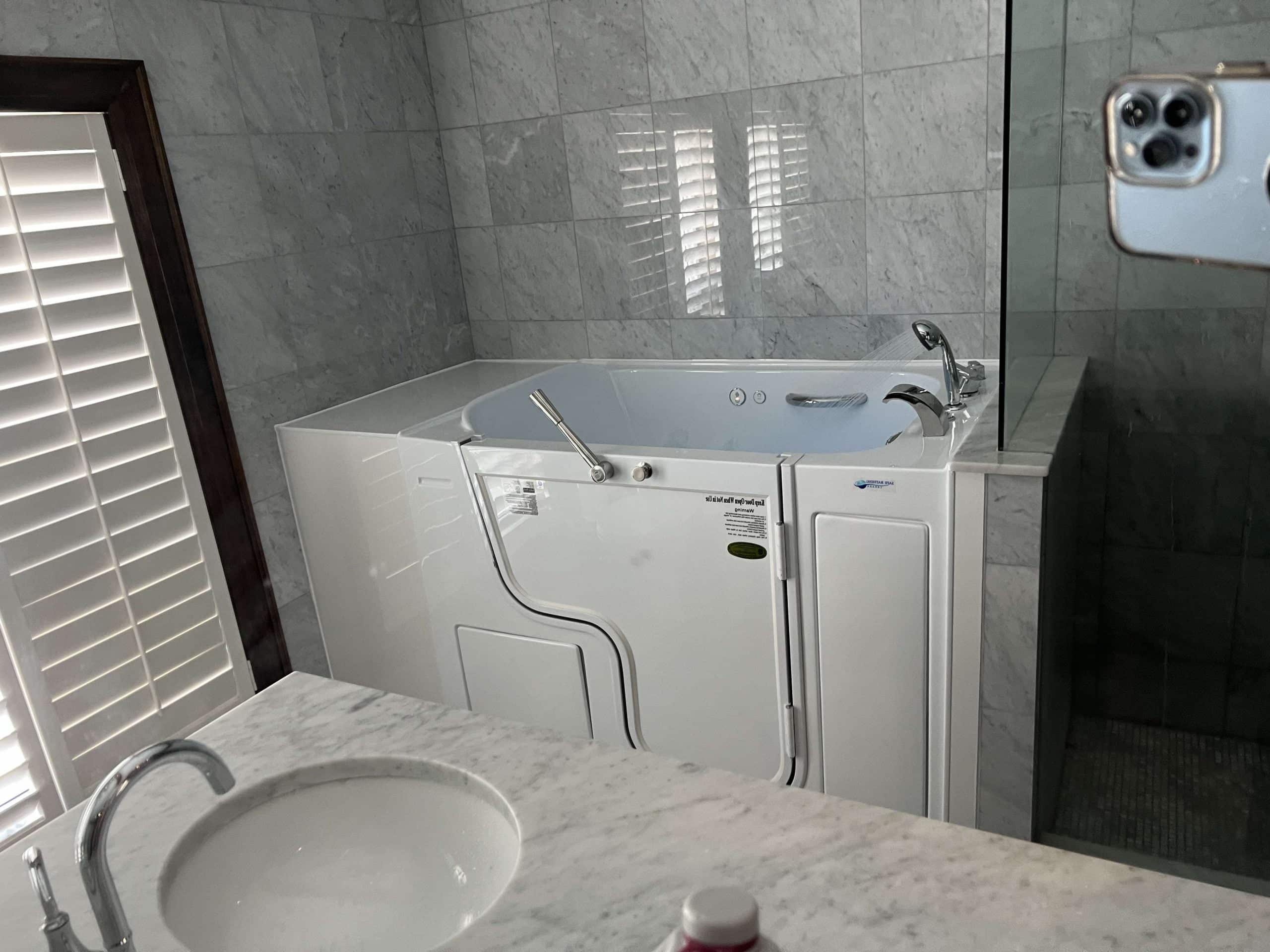 DiLorenzo installation - completed walk-in tub