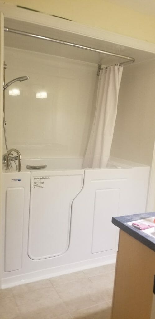 Walk-in tub installation - After