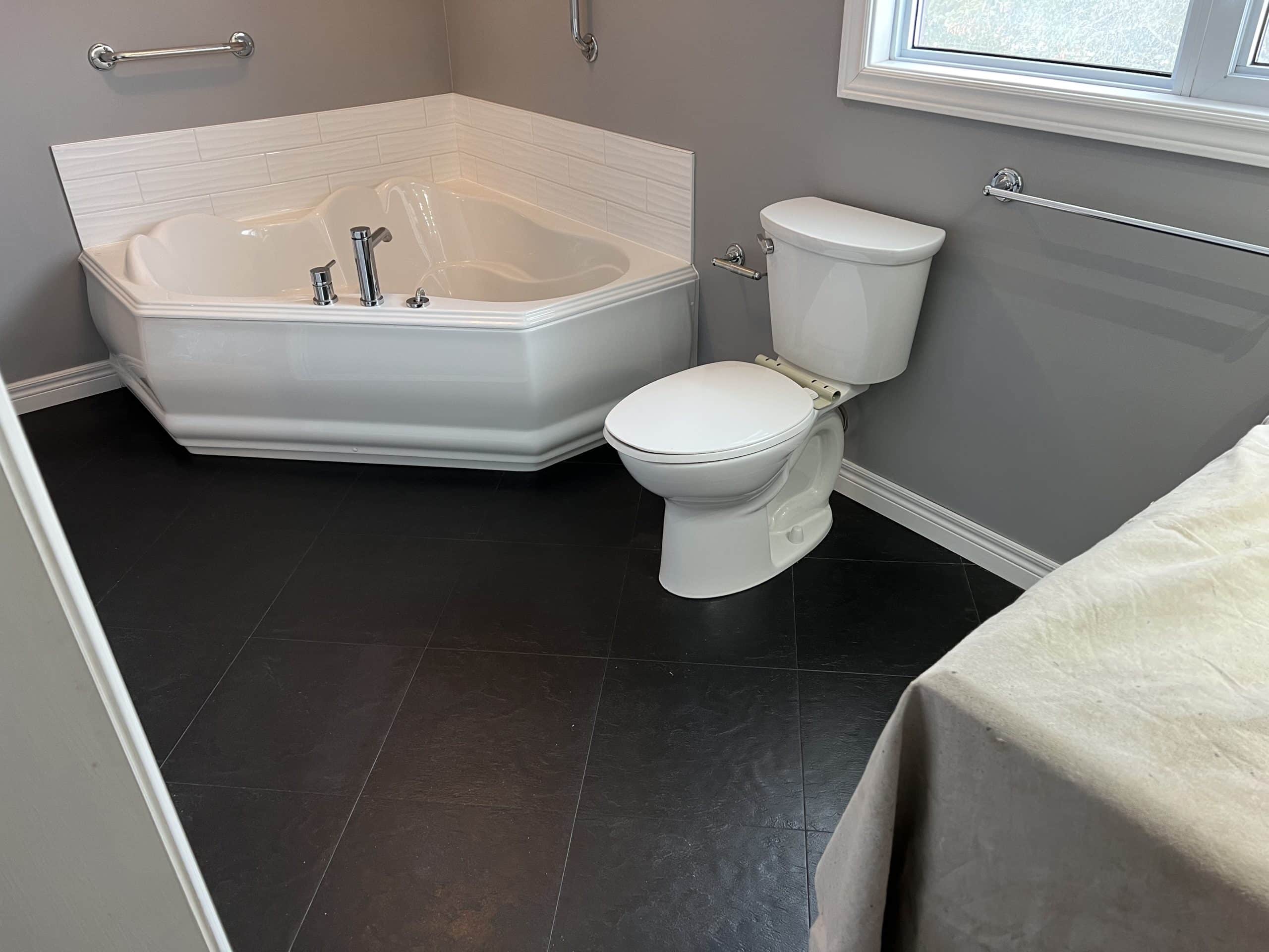 Walk-in tub installation - Before