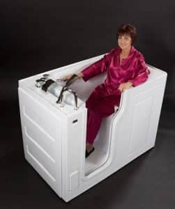 Lady in the walk in bathtub