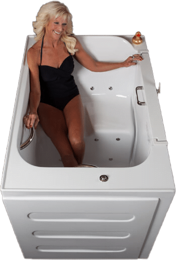 Lady in the seniors bathtub